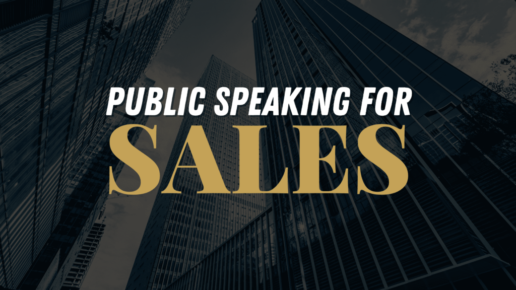 Public Speaking For Sales